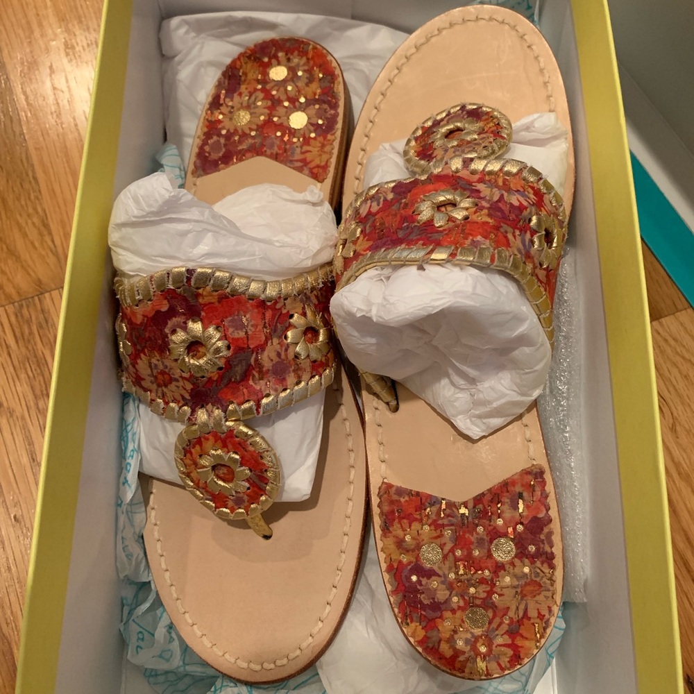Jack Rogers Floral Rare Print